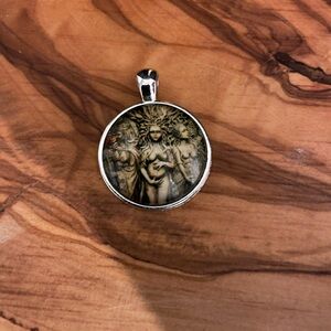 Triple Moon Goddess Pendant